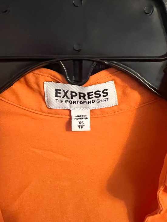 EXPRESS Portofino Bright Pink  Button-Down Shirt - Picture 2 of 3